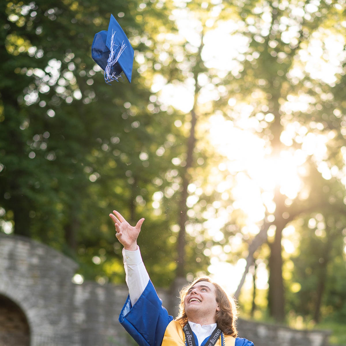 Photography portfolio image, senior portrait with stylish outfit in Missouri
